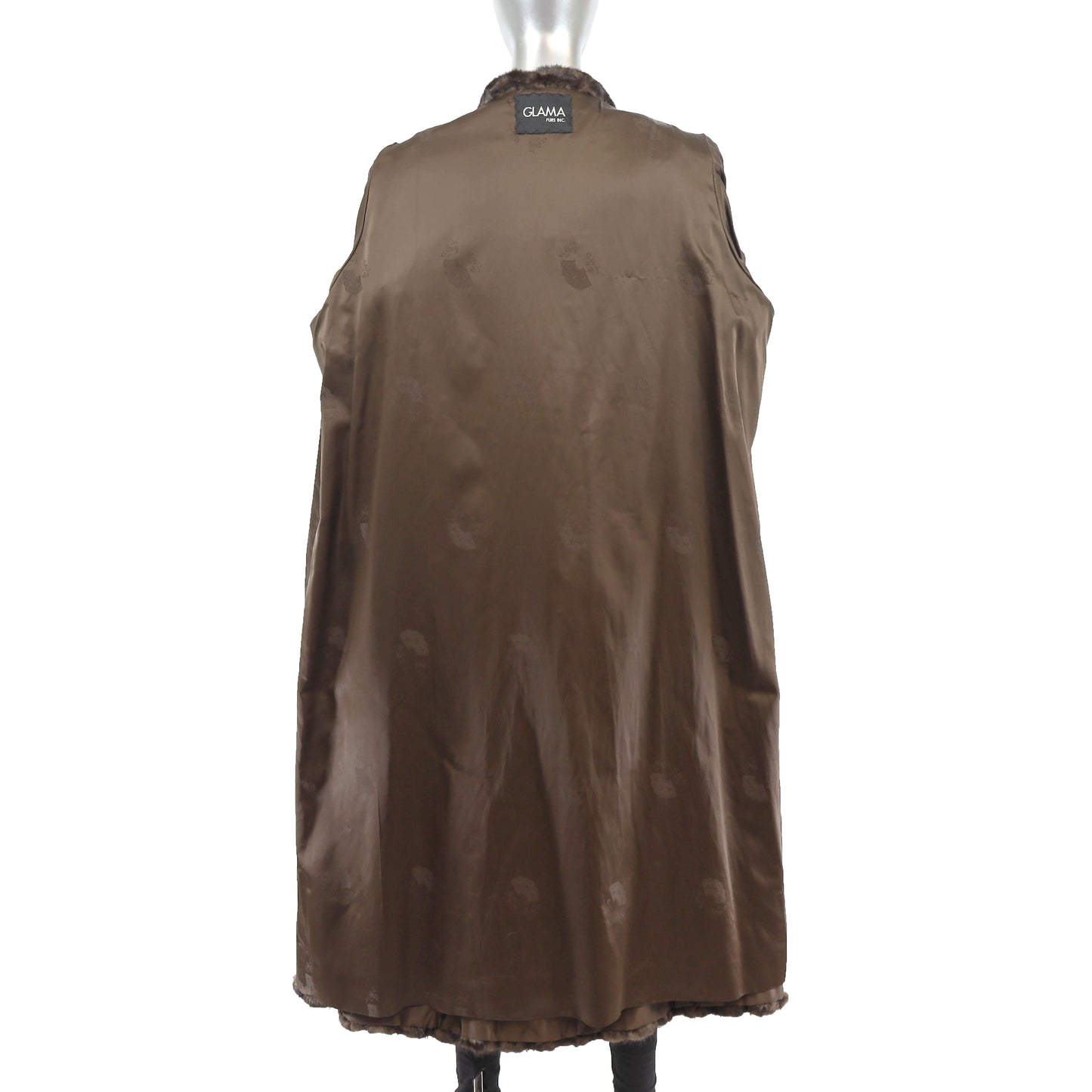 Dark Brown Mink Coat- Size L