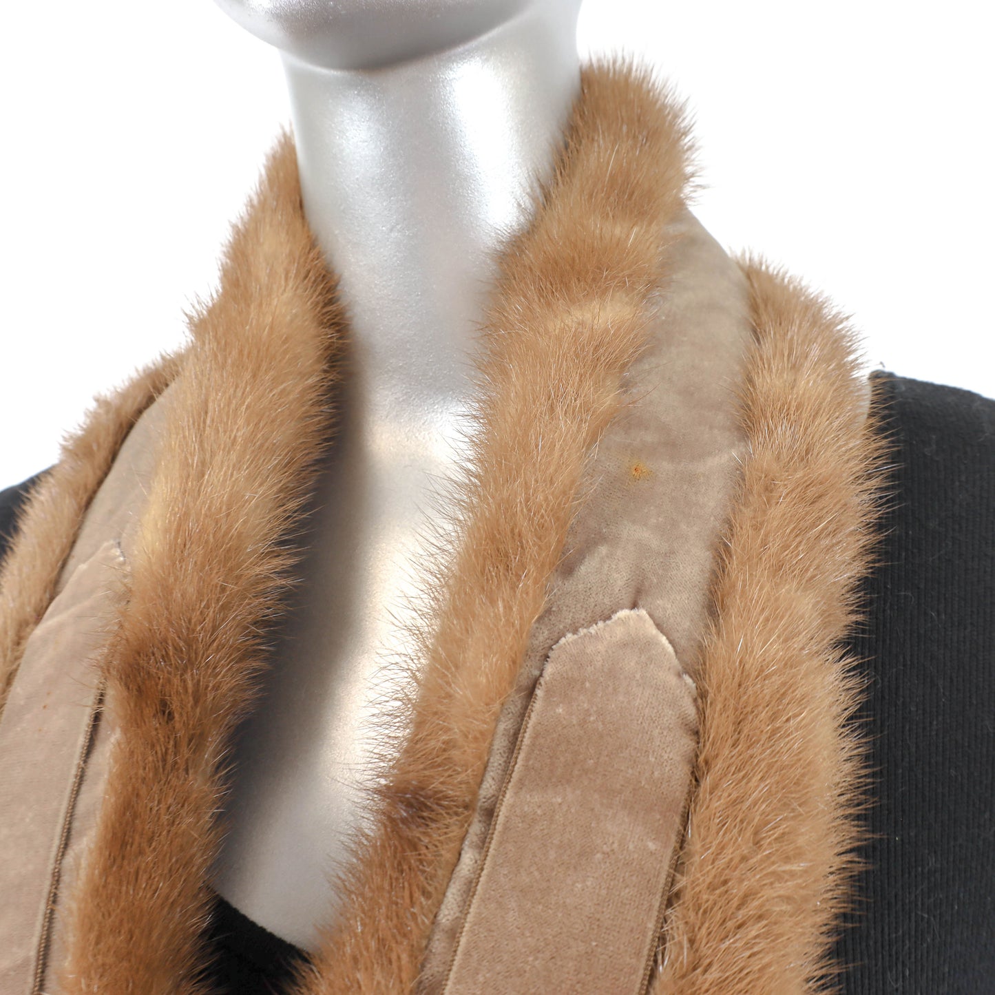 Light Brown Mink Collar- Size Free
