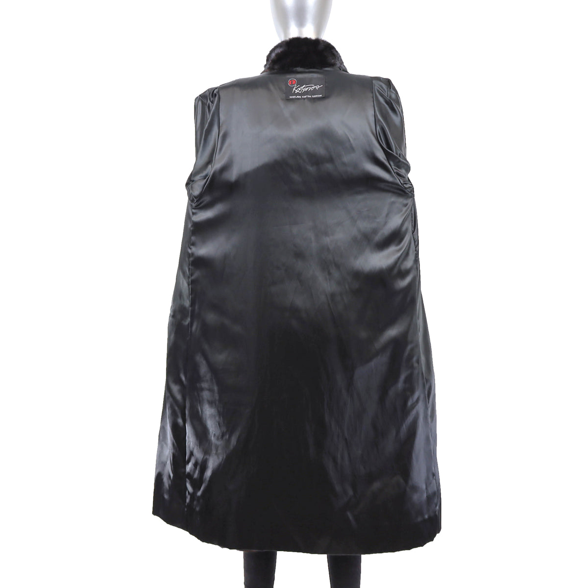 Black Mink Coat- Size M