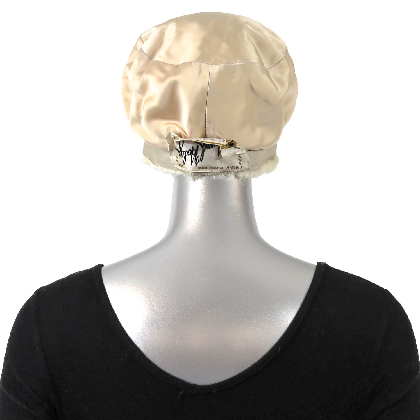 Ivory Mink Hat- Size Free