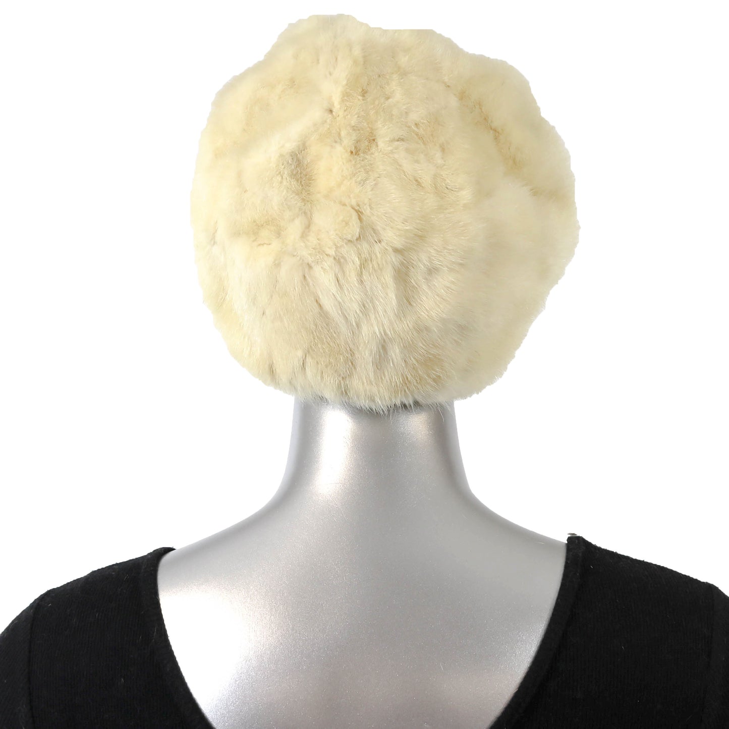 Ivory Mink Hat- Size Free