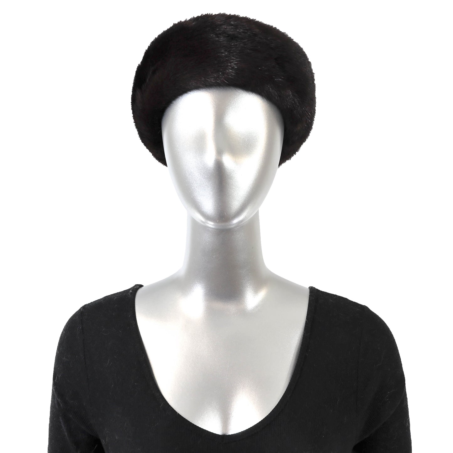 Black Mink Hat- Size Free