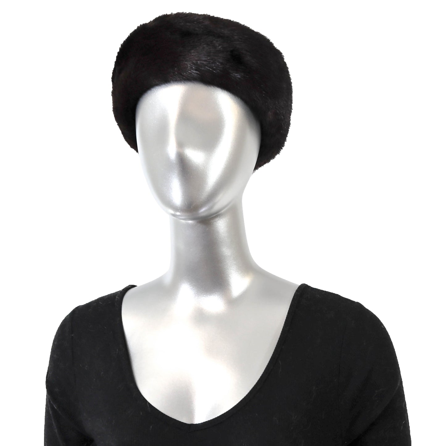 Black Mink Hat- Size Free