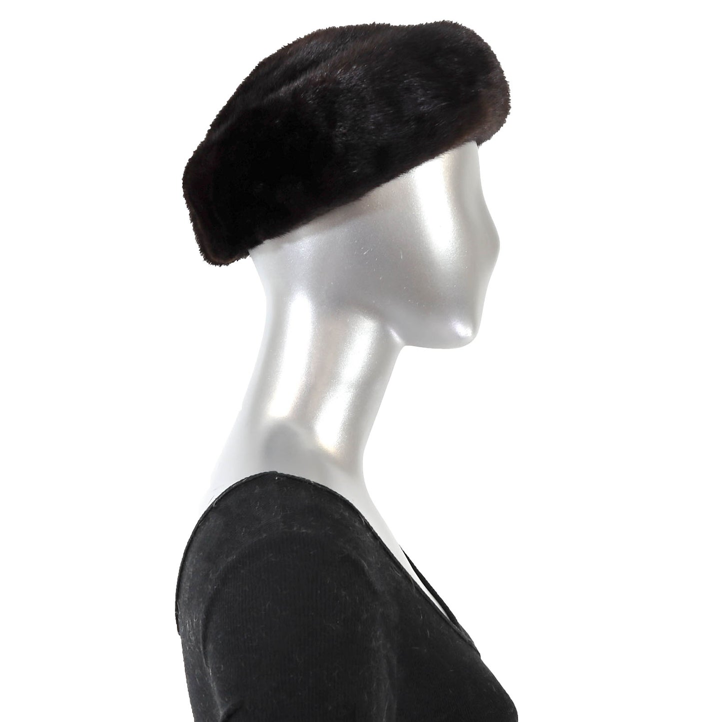 Black Mink Hat- Size Free