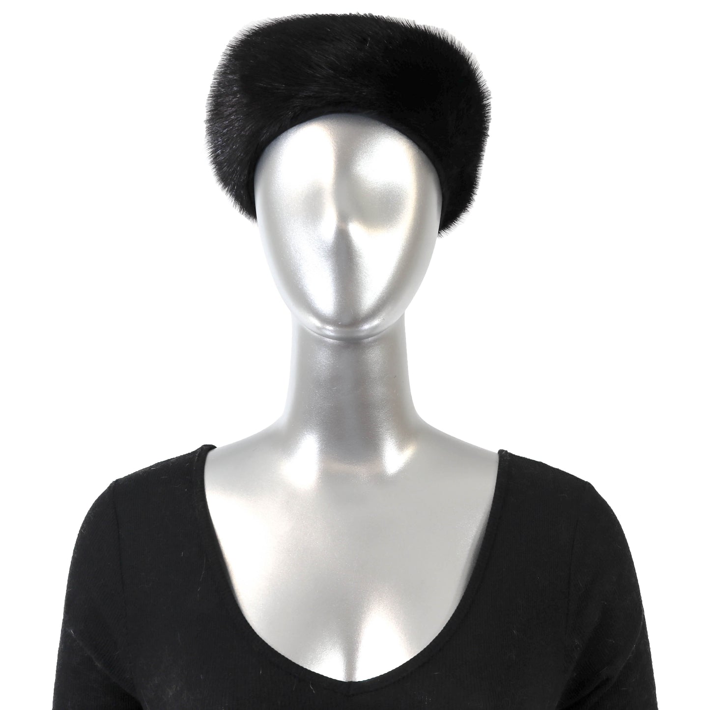 Black Mink Hat- Size Free