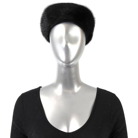 Black Mink Hat- Size Free
