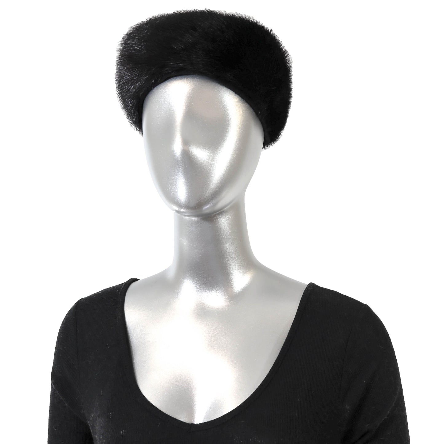 Black Mink Hat- Size Free