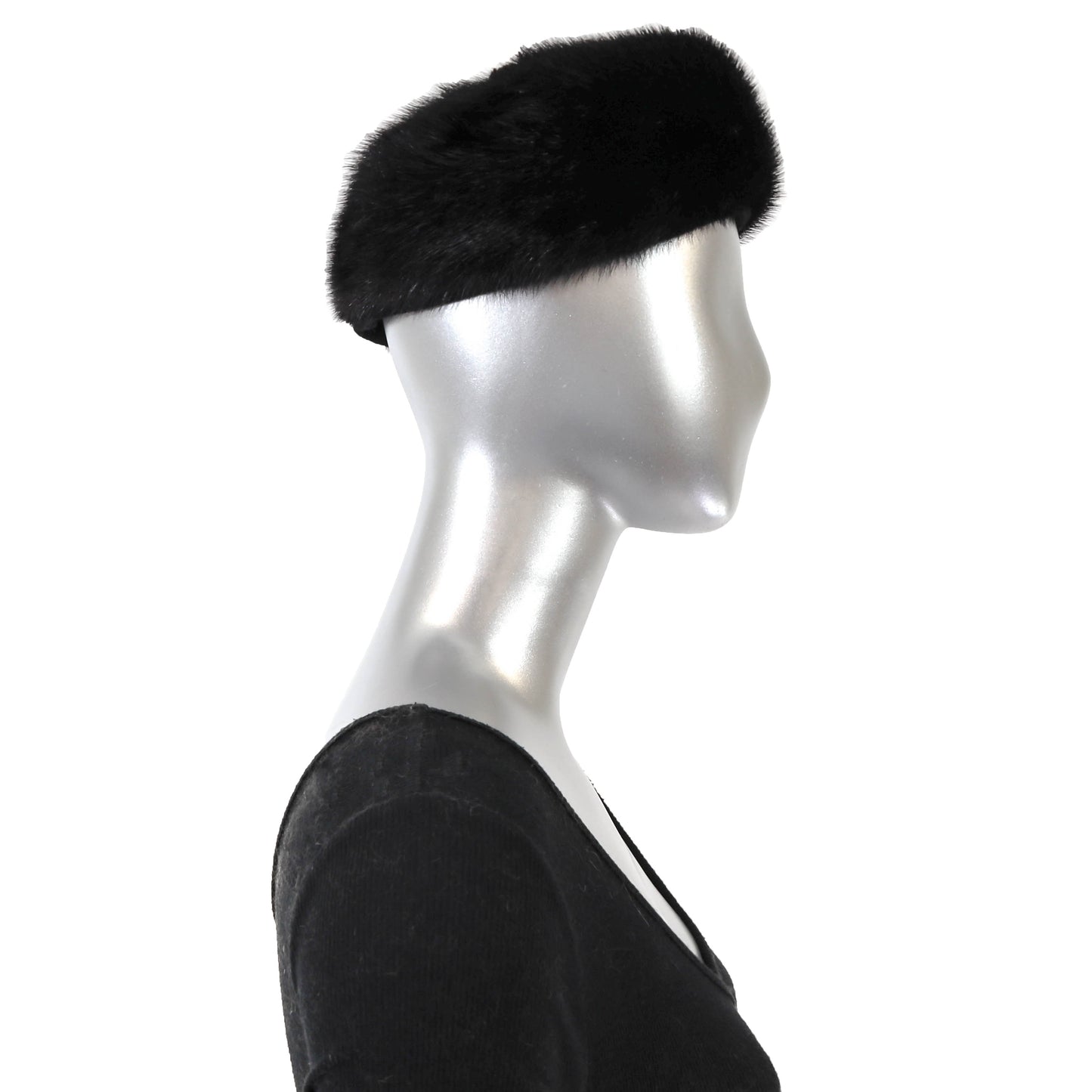 Black Mink Hat- Size Free