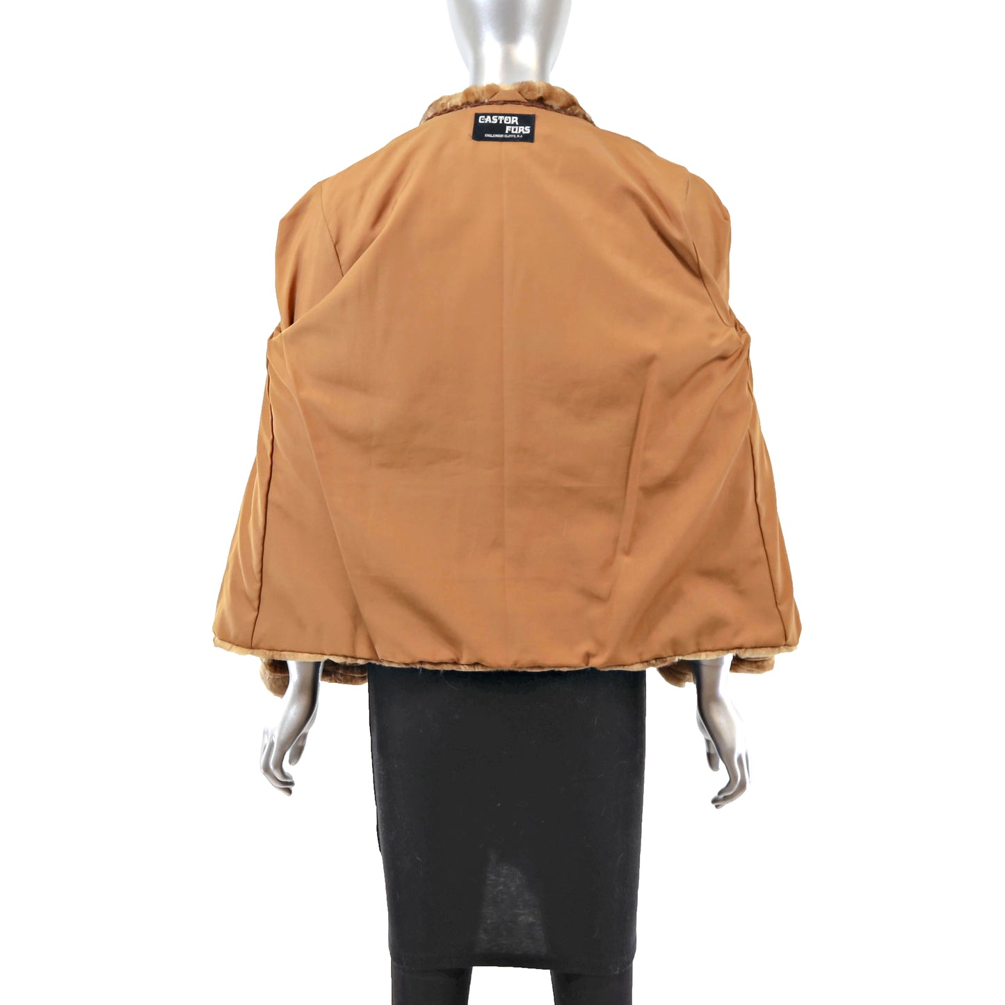 Whiskey Laser Cut Mink Jacket- Size M