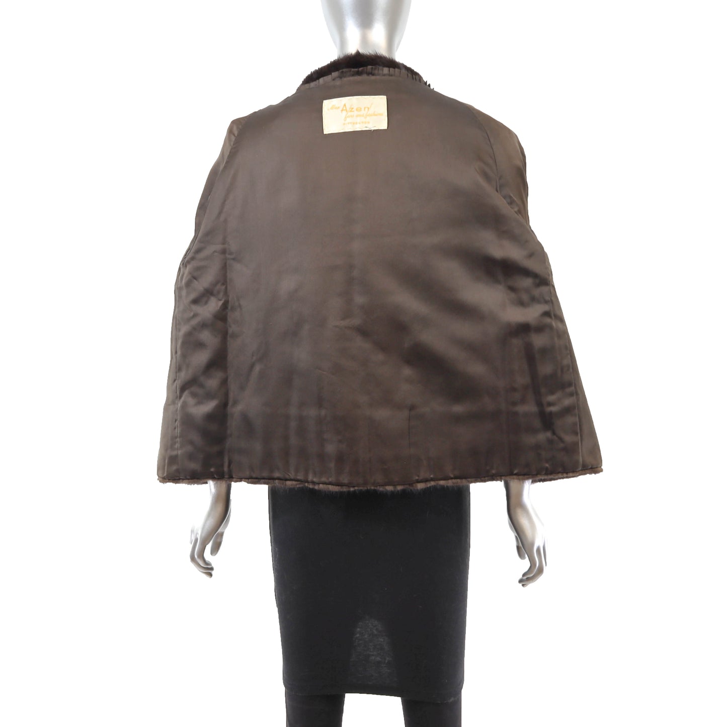 Brown Mink Jacket- Size L