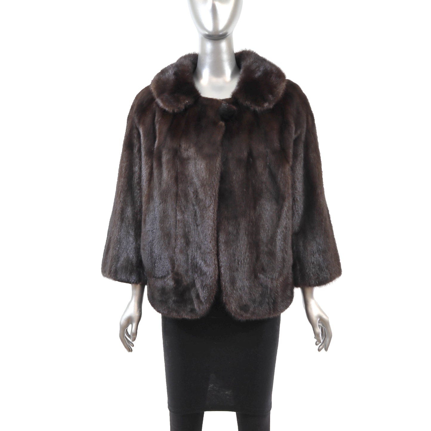 Brown Mink Jacket- Size L