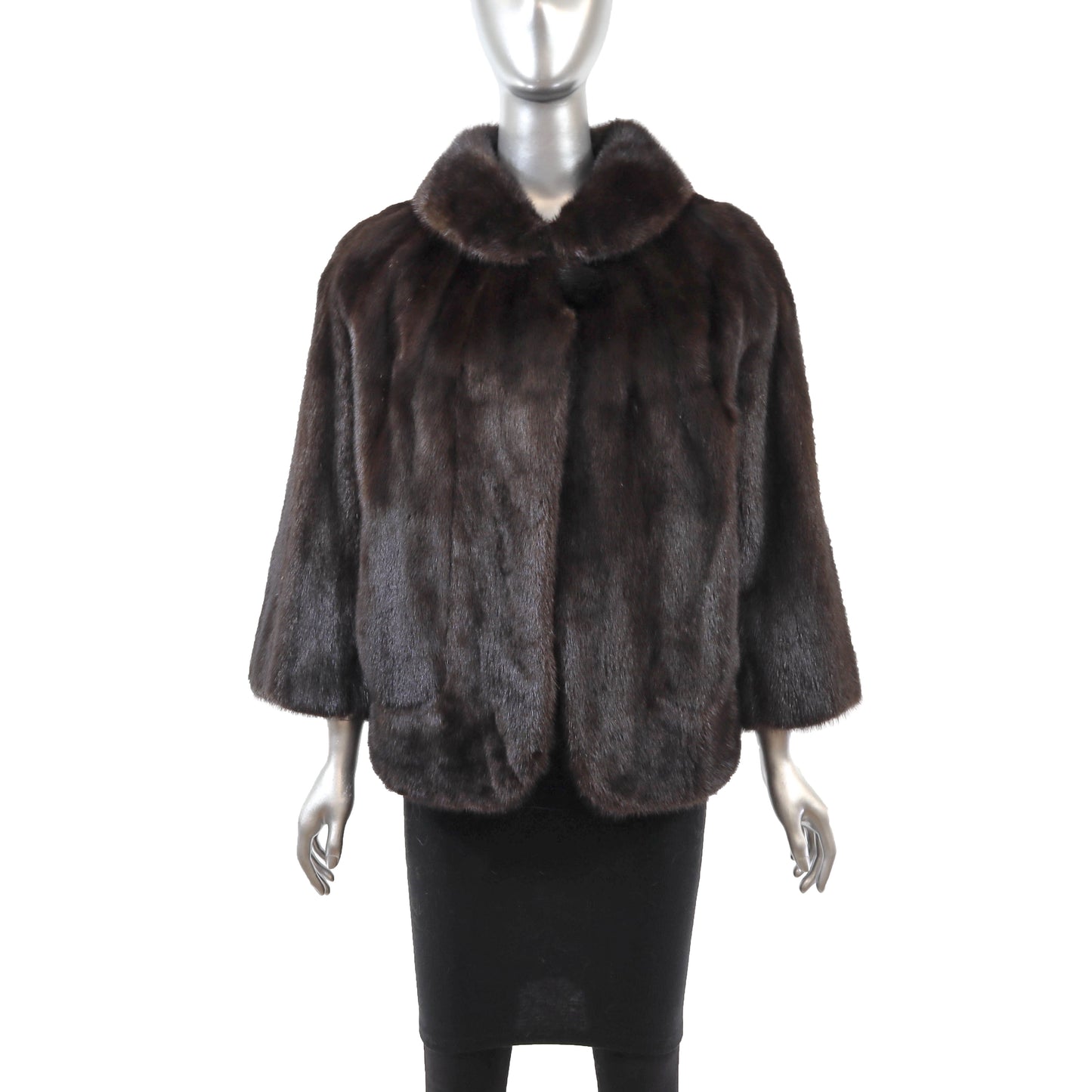 Brown Mink Jacket- Size L