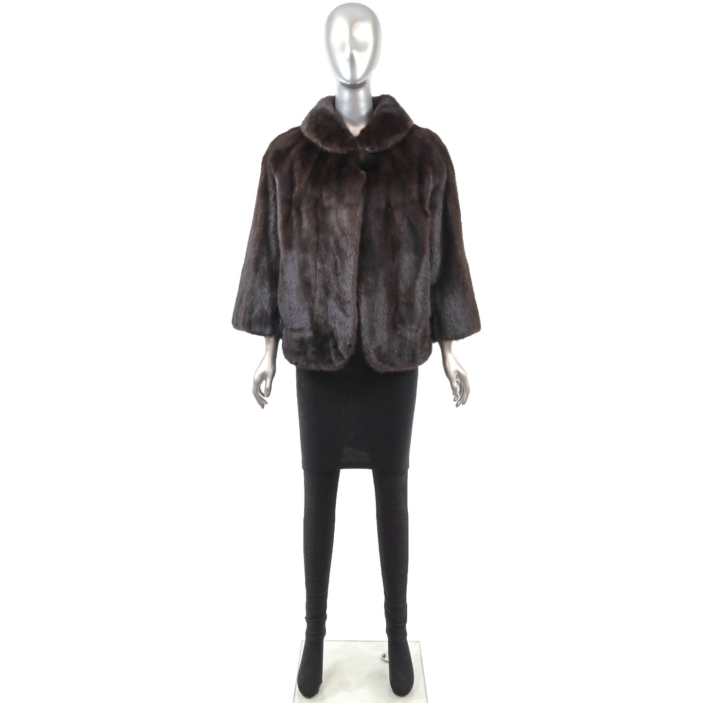 Brown Mink Jacket- Size L
