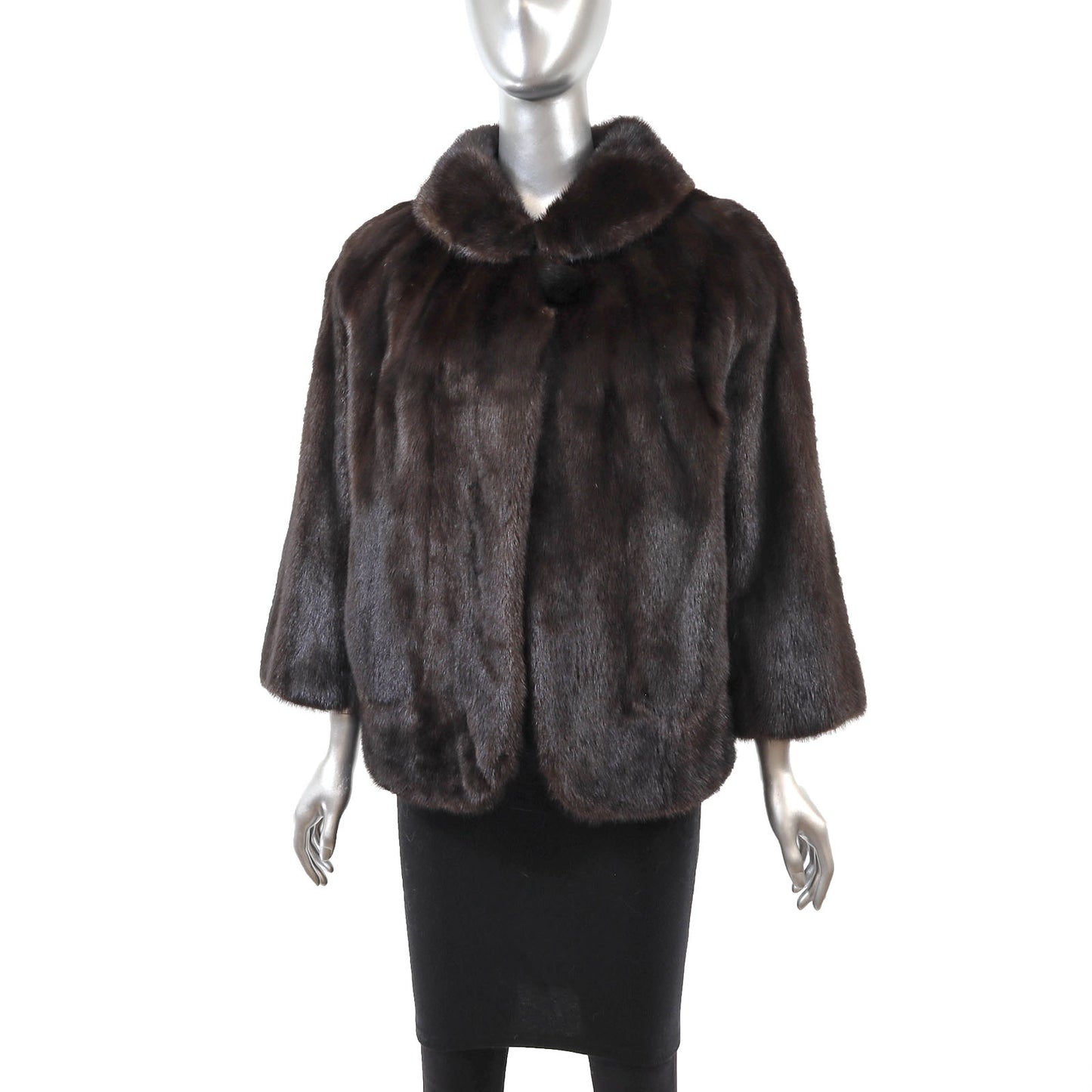Brown Mink Jacket- Size L
