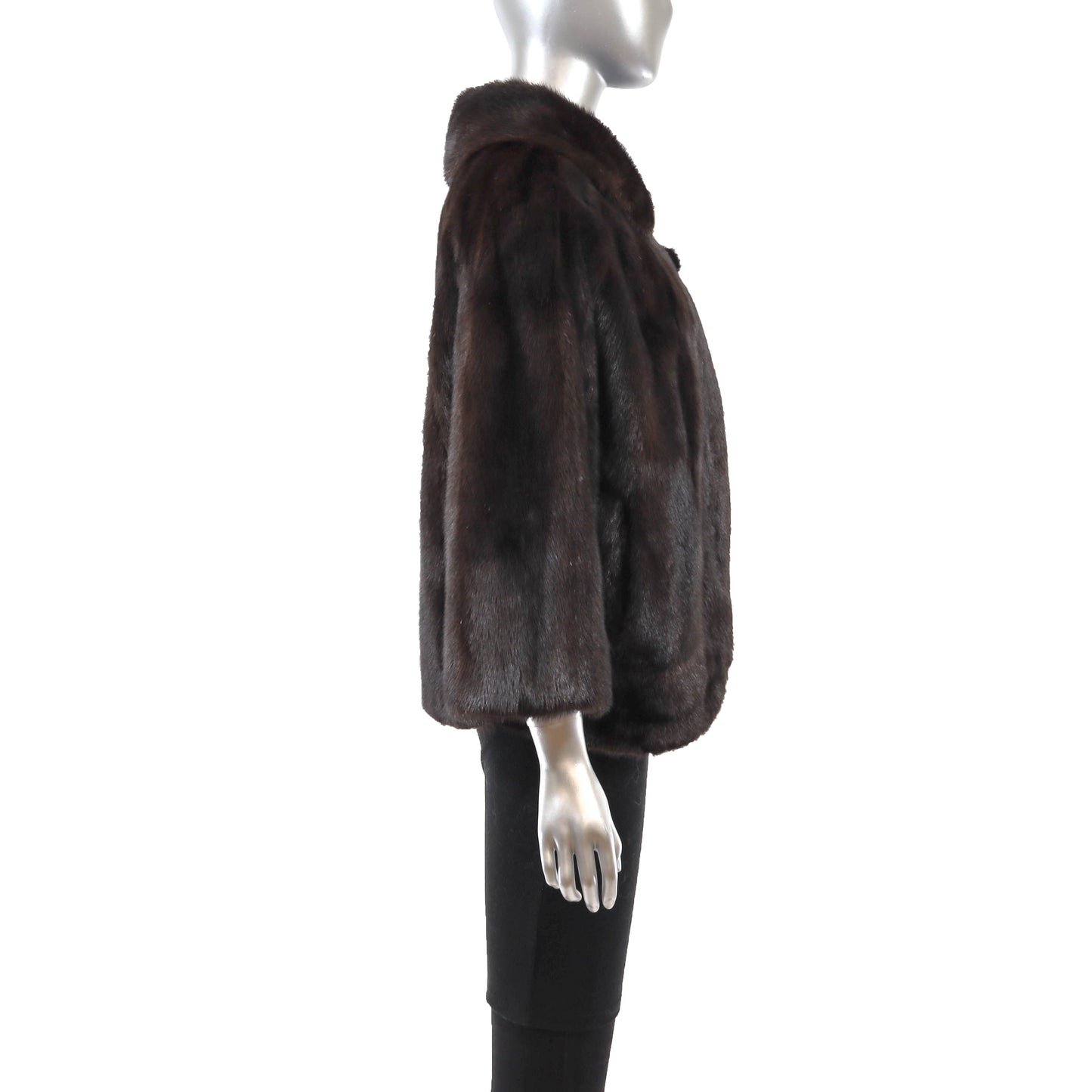 Brown Mink Jacket- Size L