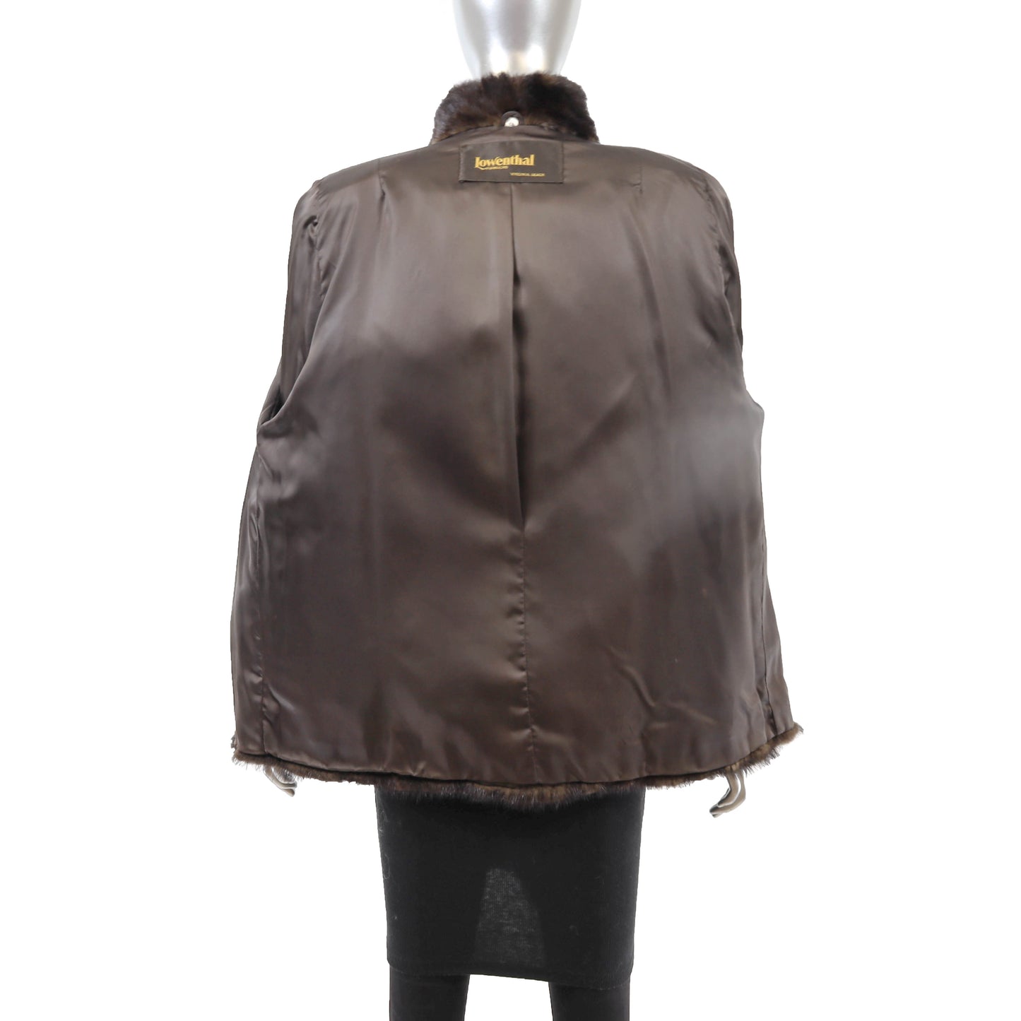 Brown Mink Jacket- Size L