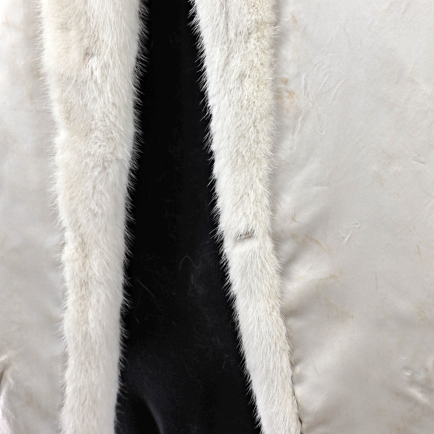 Beige Corded Mink Jacket- Size XL