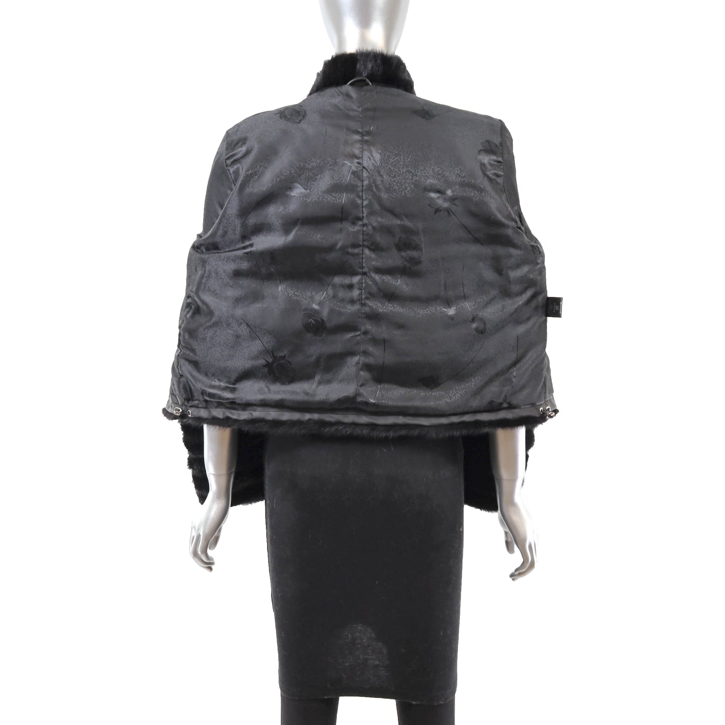 Black Mink Jacket- Size M