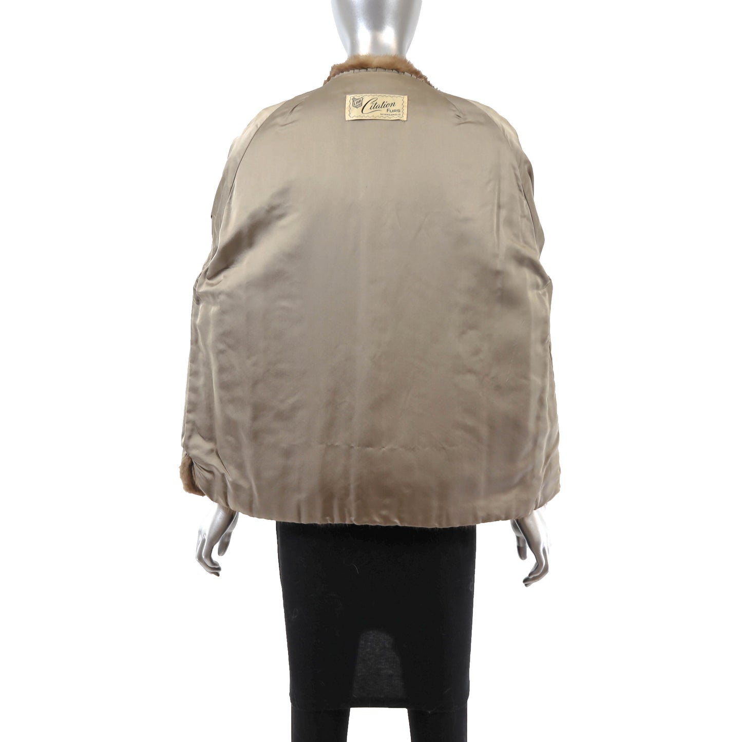 Light Brown Mink Jacket- Size L