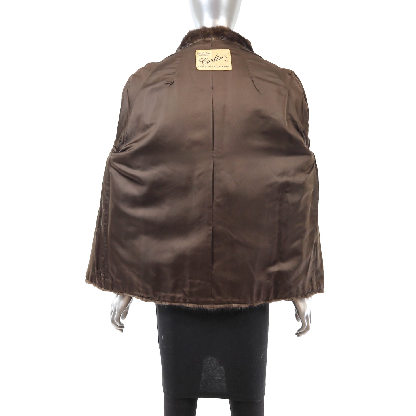 Brown Mink Jacket- Size L