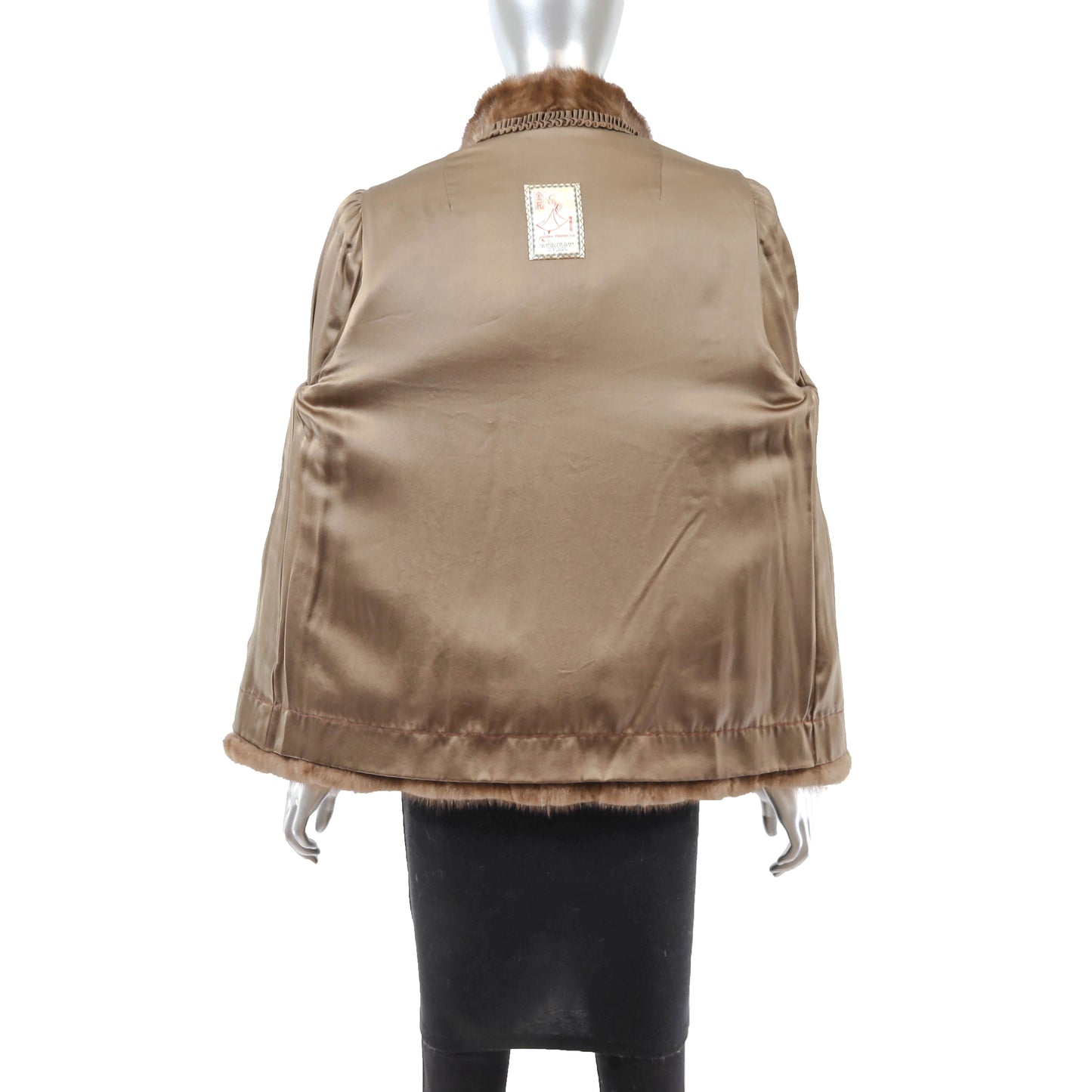 Light Brown Mink Jacket- Size M