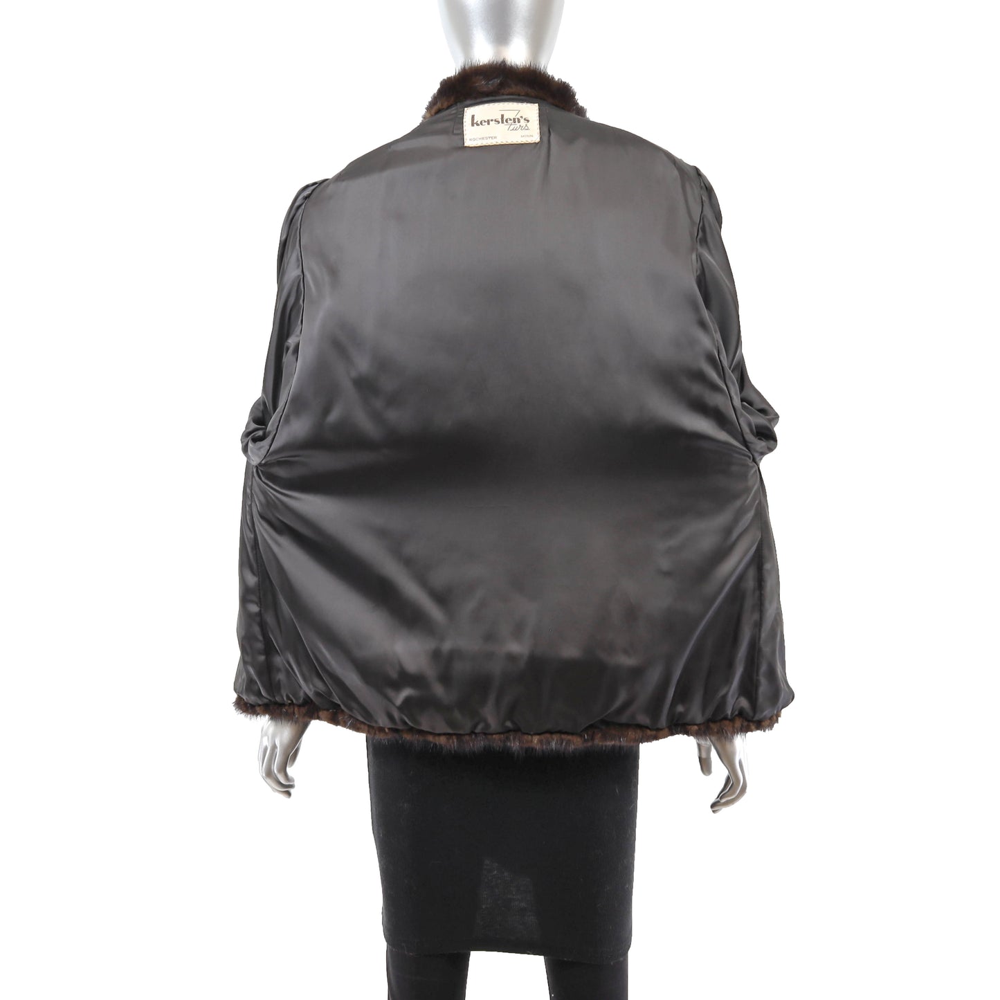 Brown Mink Jacket- Size L
