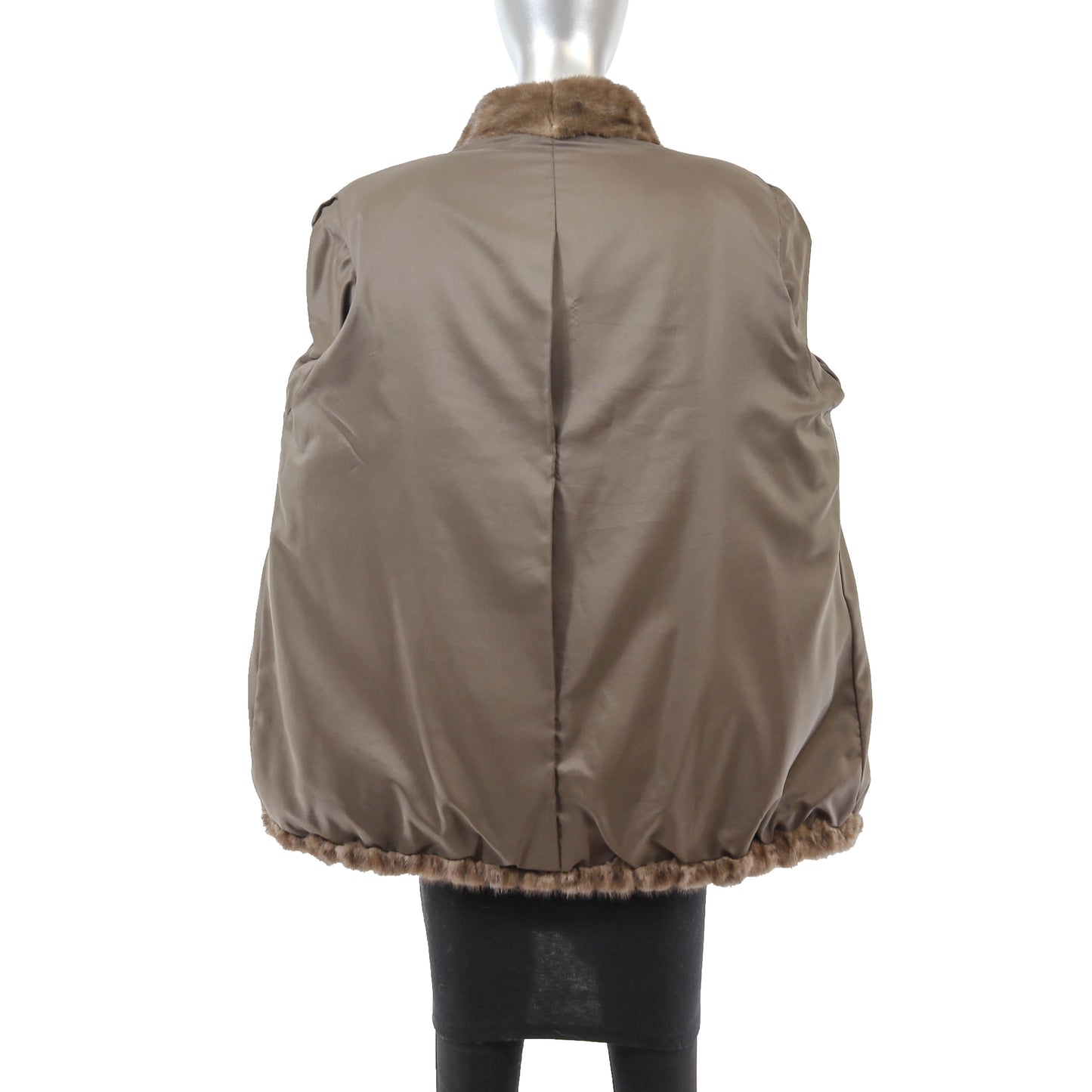 Brown Mink Jacket- Size XL