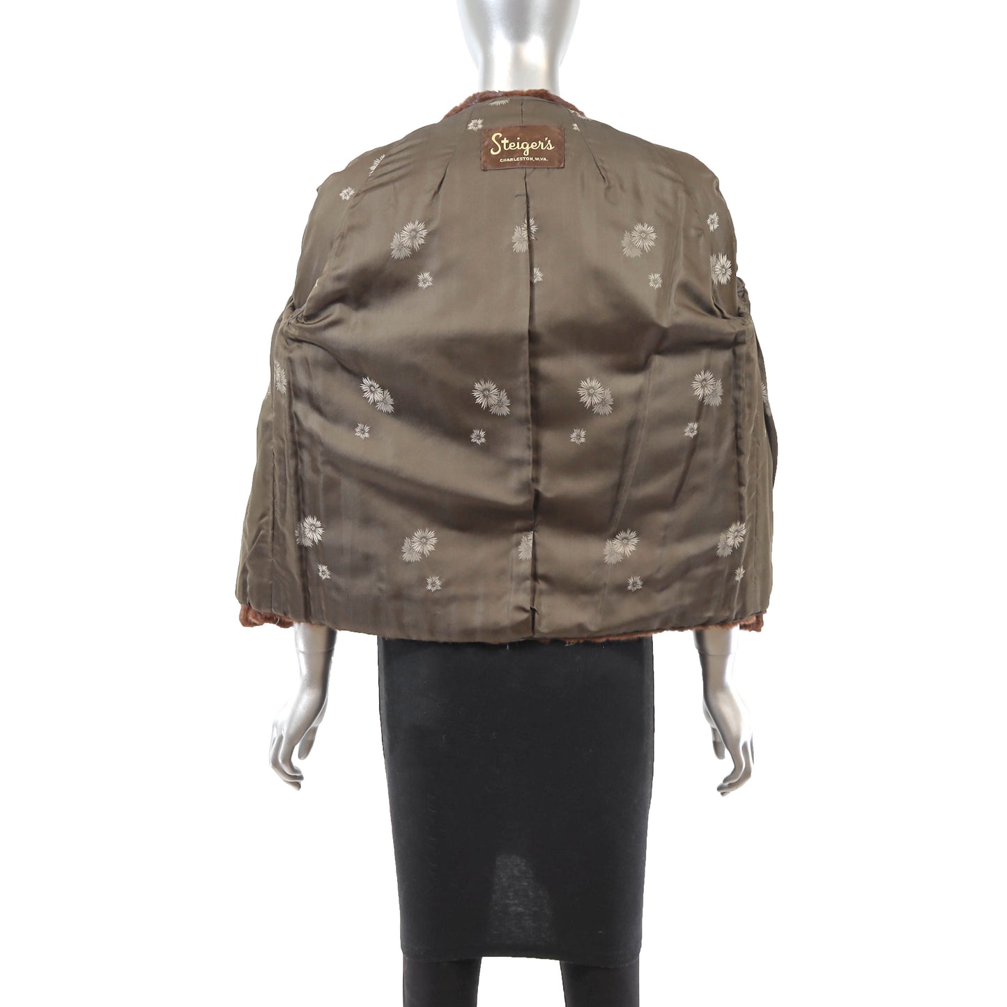 Brown Mink Jacket- Size M
