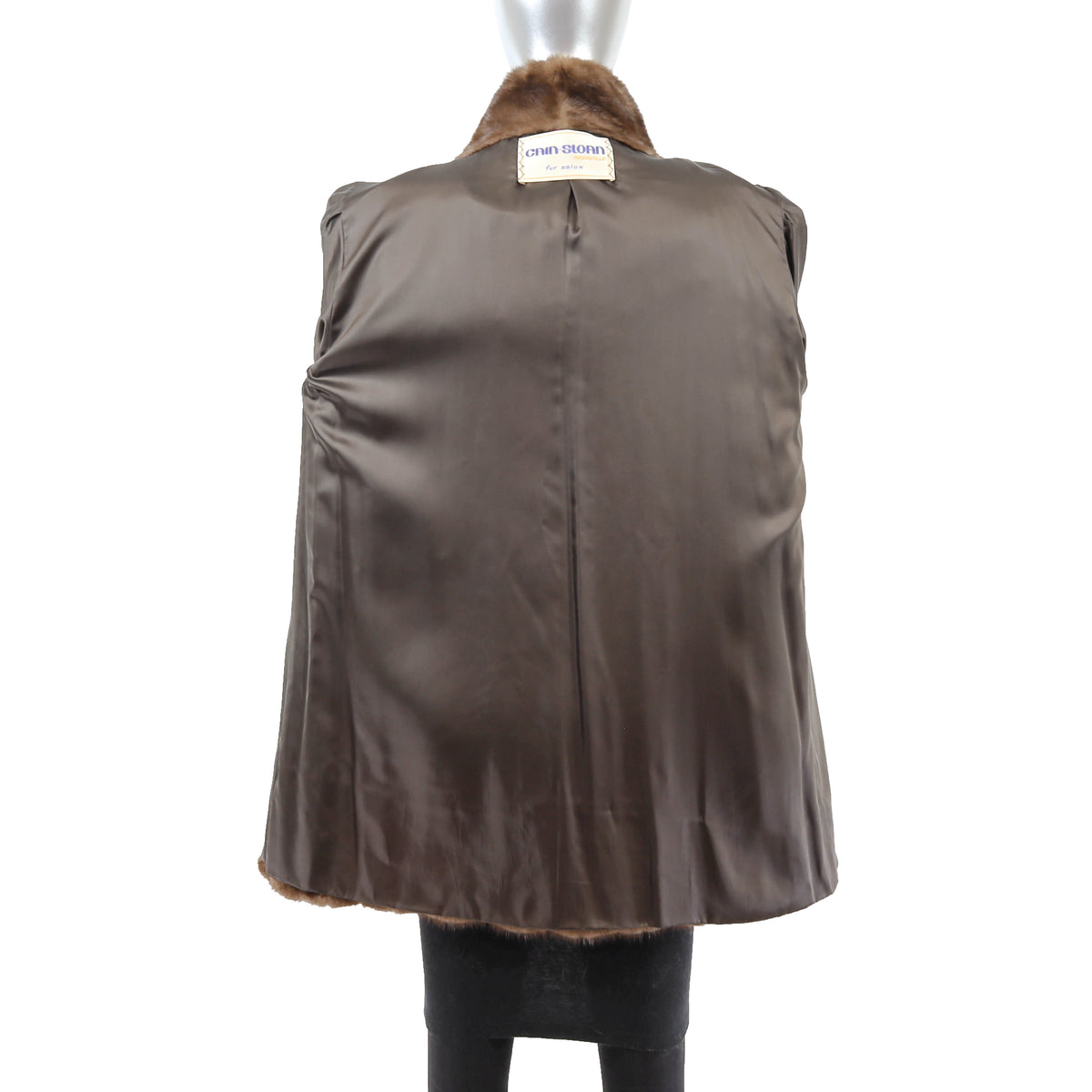 Brown Mink Jacket- Size L
