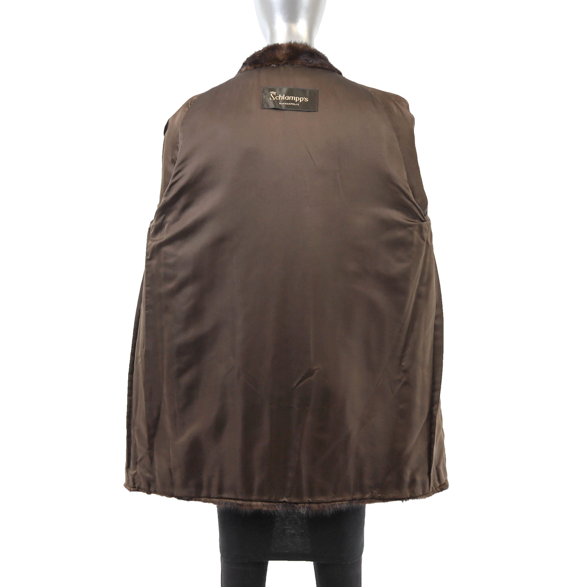 Brown Mink Jacket- Size M