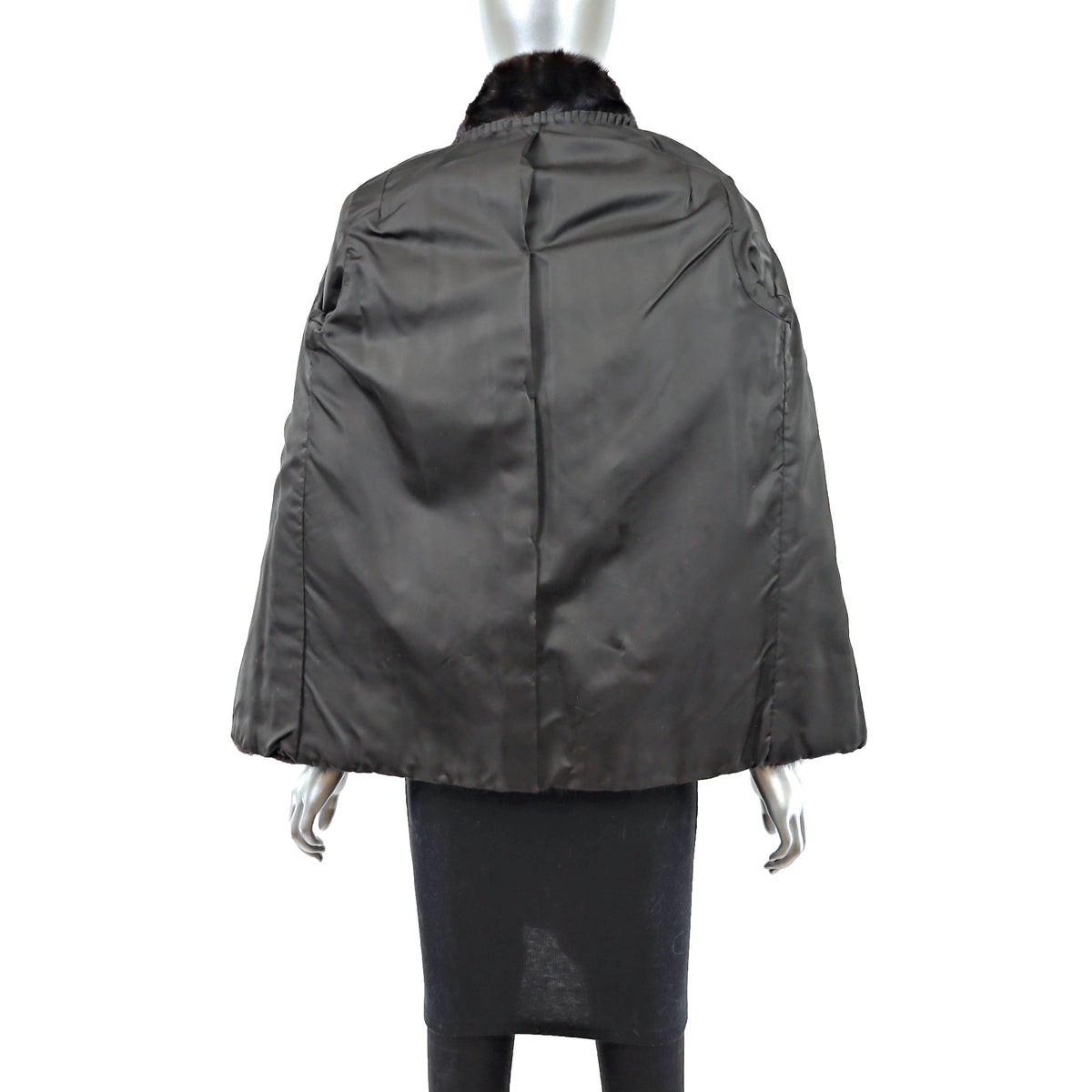 Dark Brown Mink Jacket- Size S