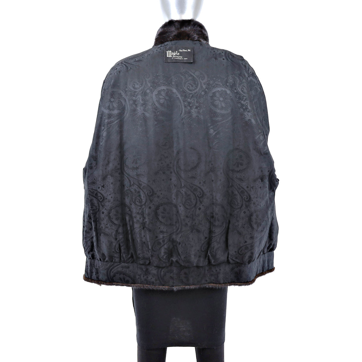 Dark Brown Mink Jacket- Size XL