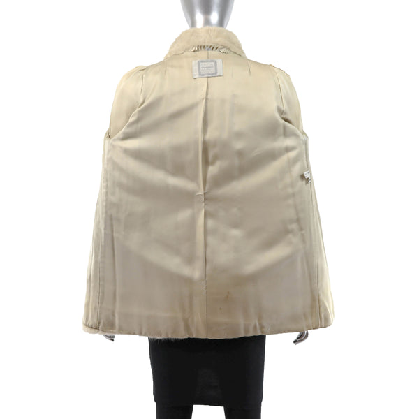 Pearl Mink Jacket- Size S