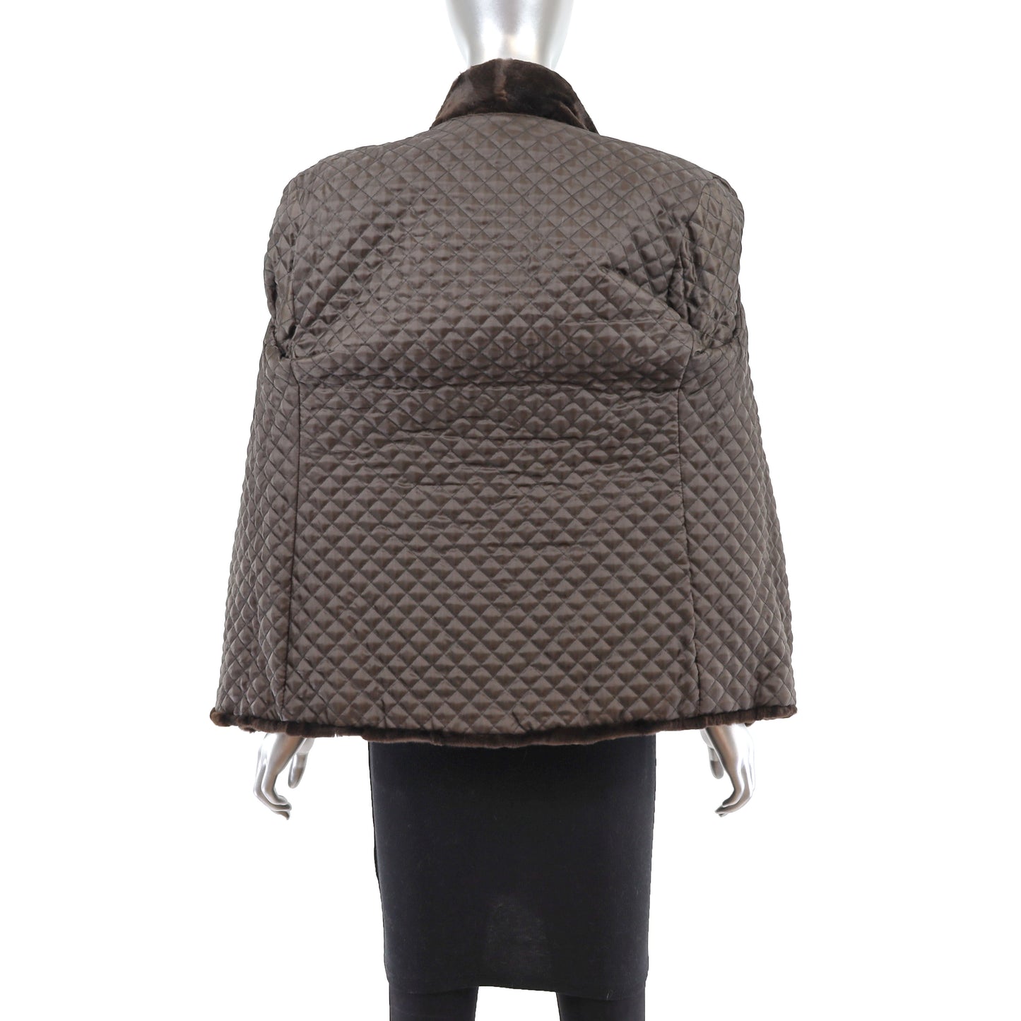 Section Sheared Mink Jacket- Size S