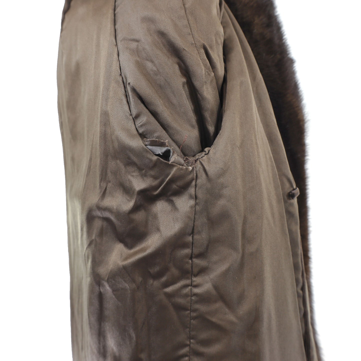 Dark Brown Mink Jacket- Size M