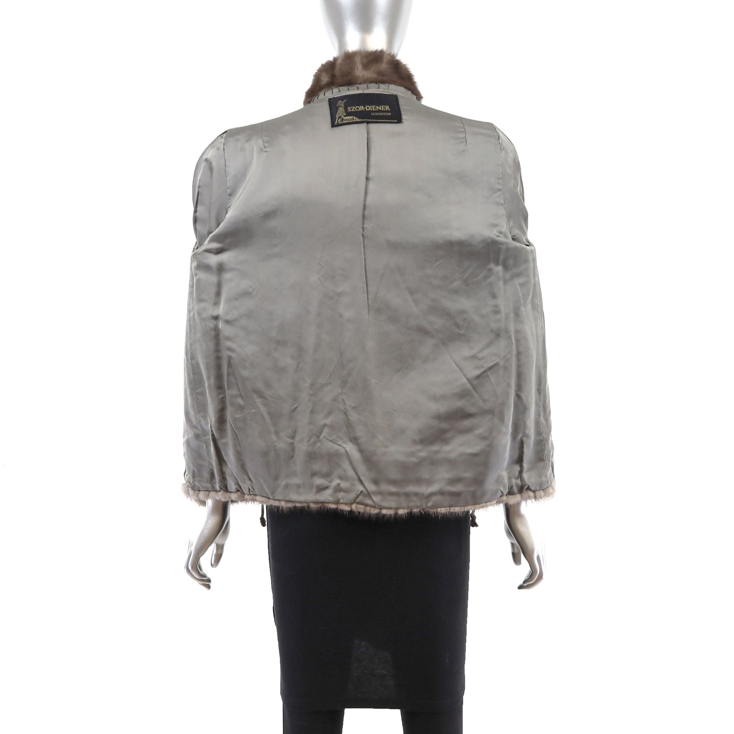 Sapphire Mink Corded Jacket- Size S