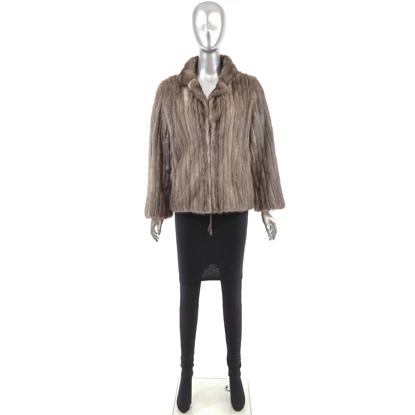 Sapphire Mink Corded Jacket- Size S