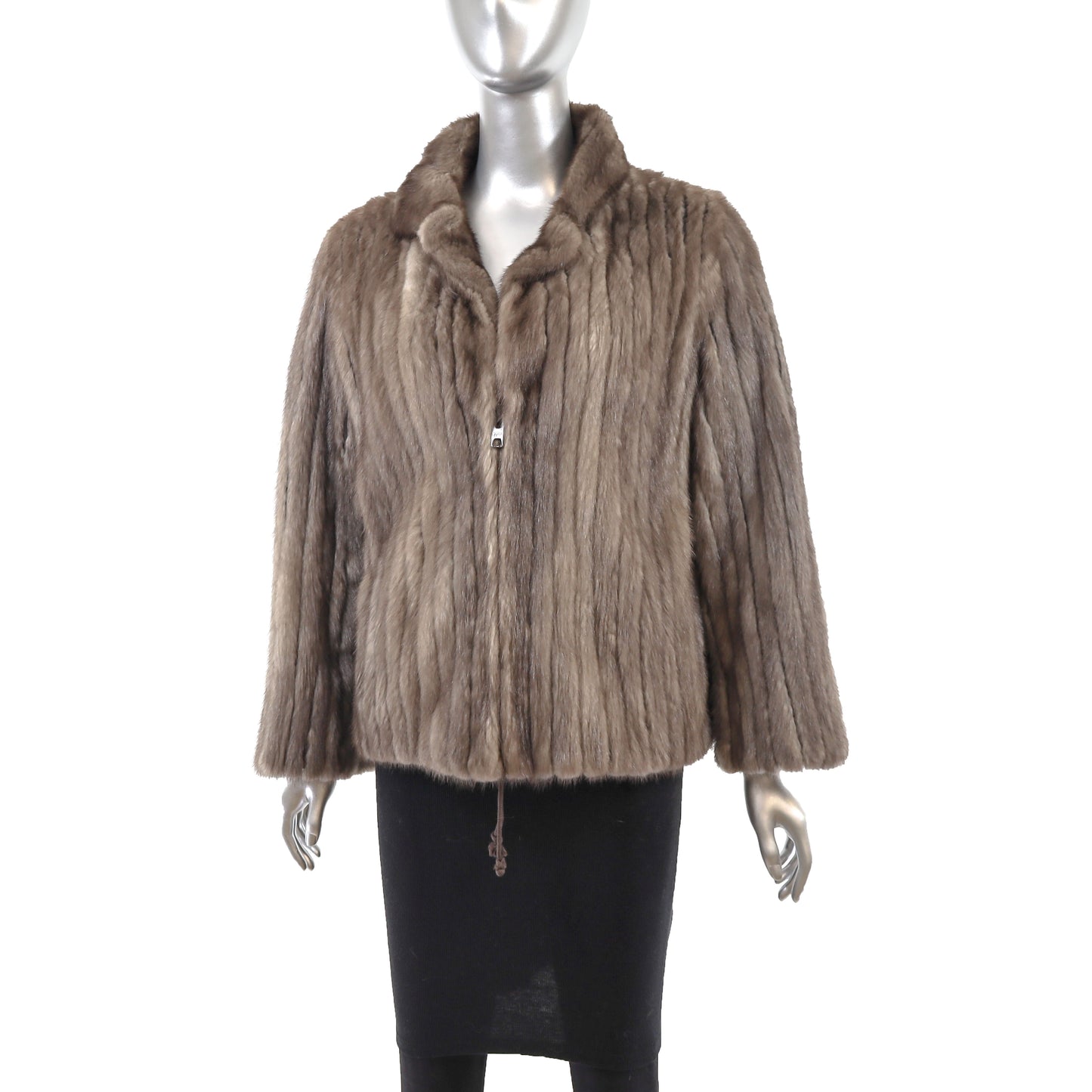 Sapphire Mink Corded Jacket- Size S