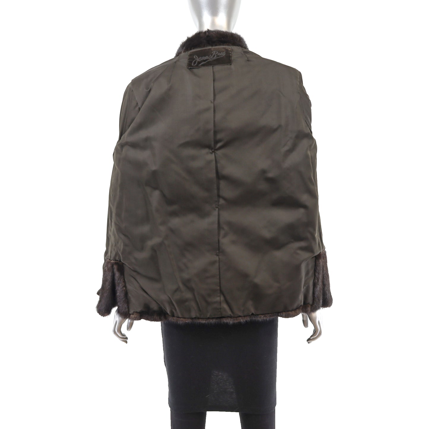 Dark Brown Mink Jacket- Size M