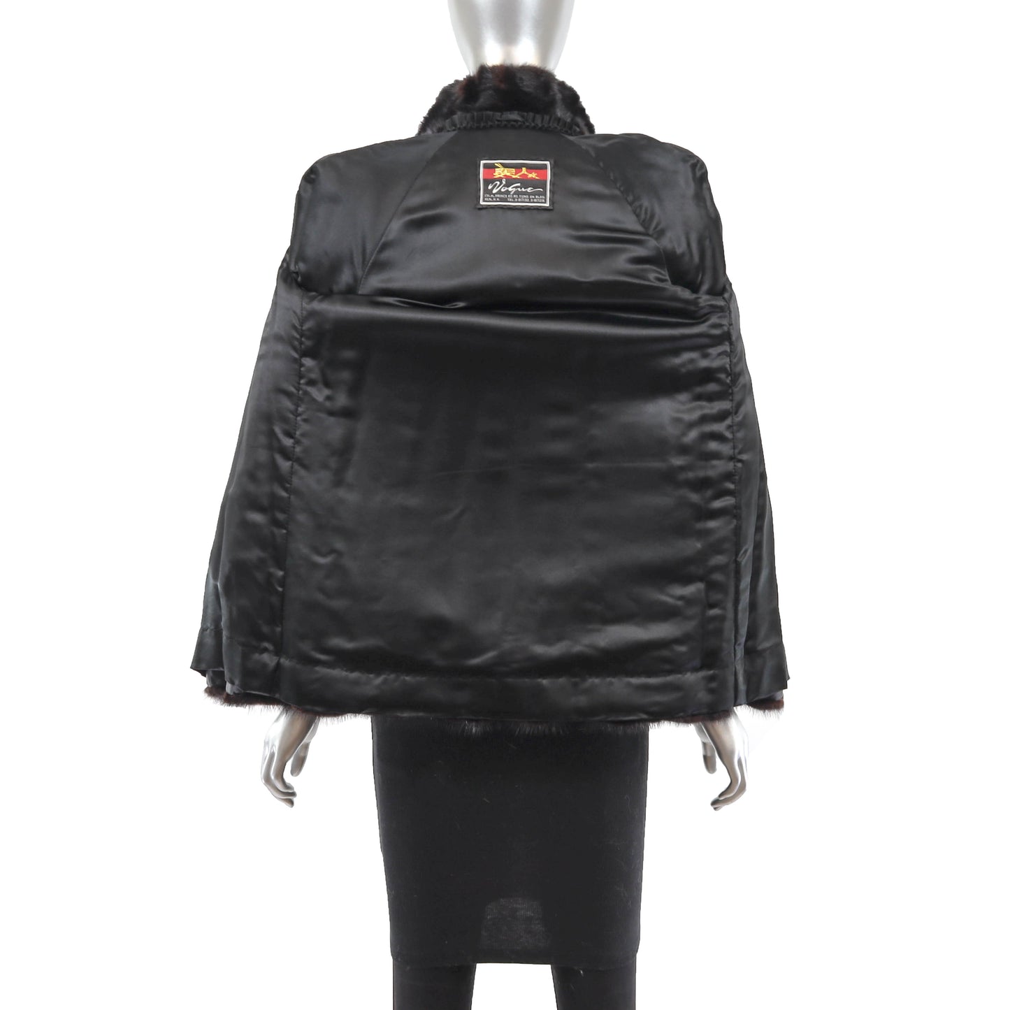 Black Mink Jacket- Size S