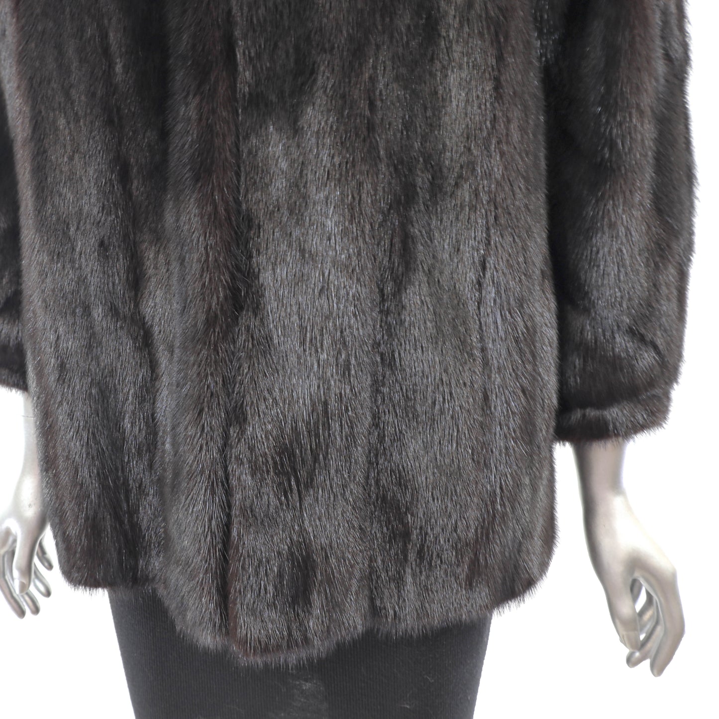 Black Mink Jacket- Size S