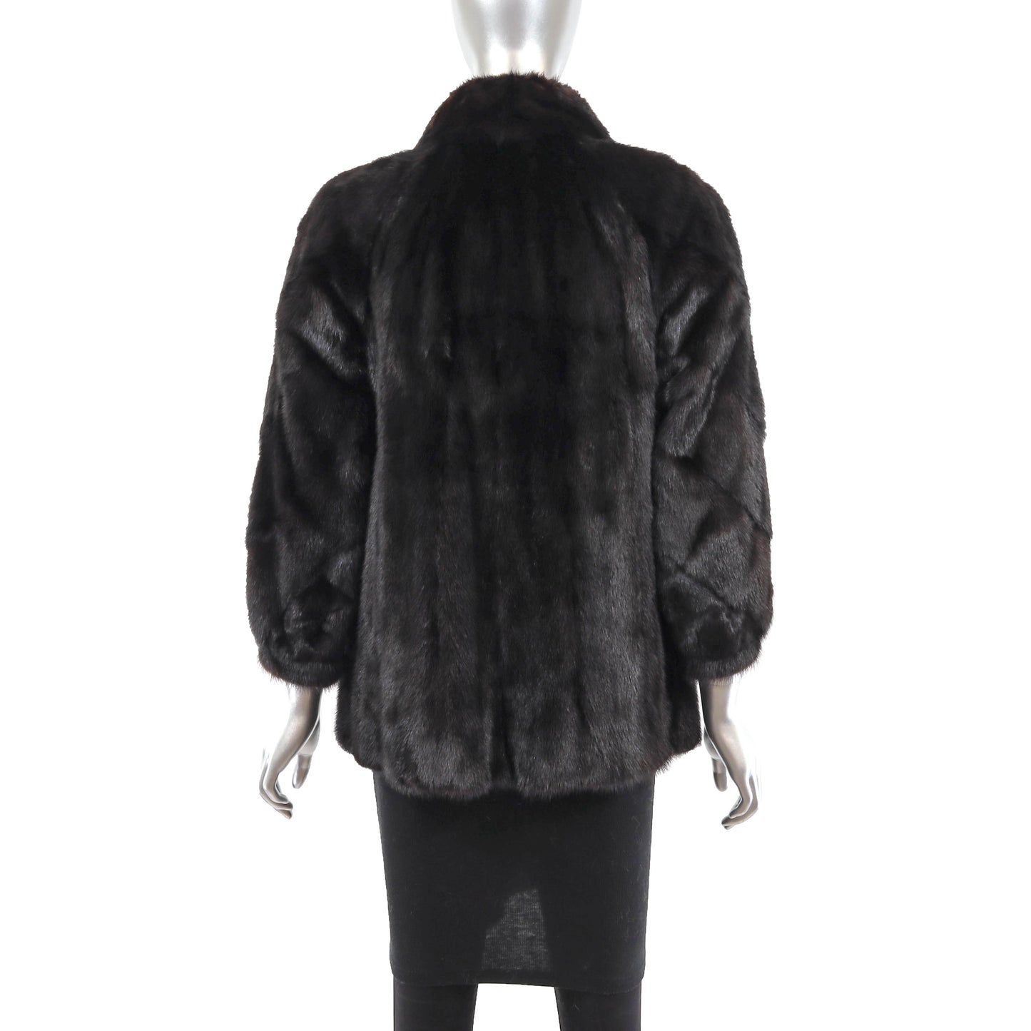 Black Mink Jacket- Size S