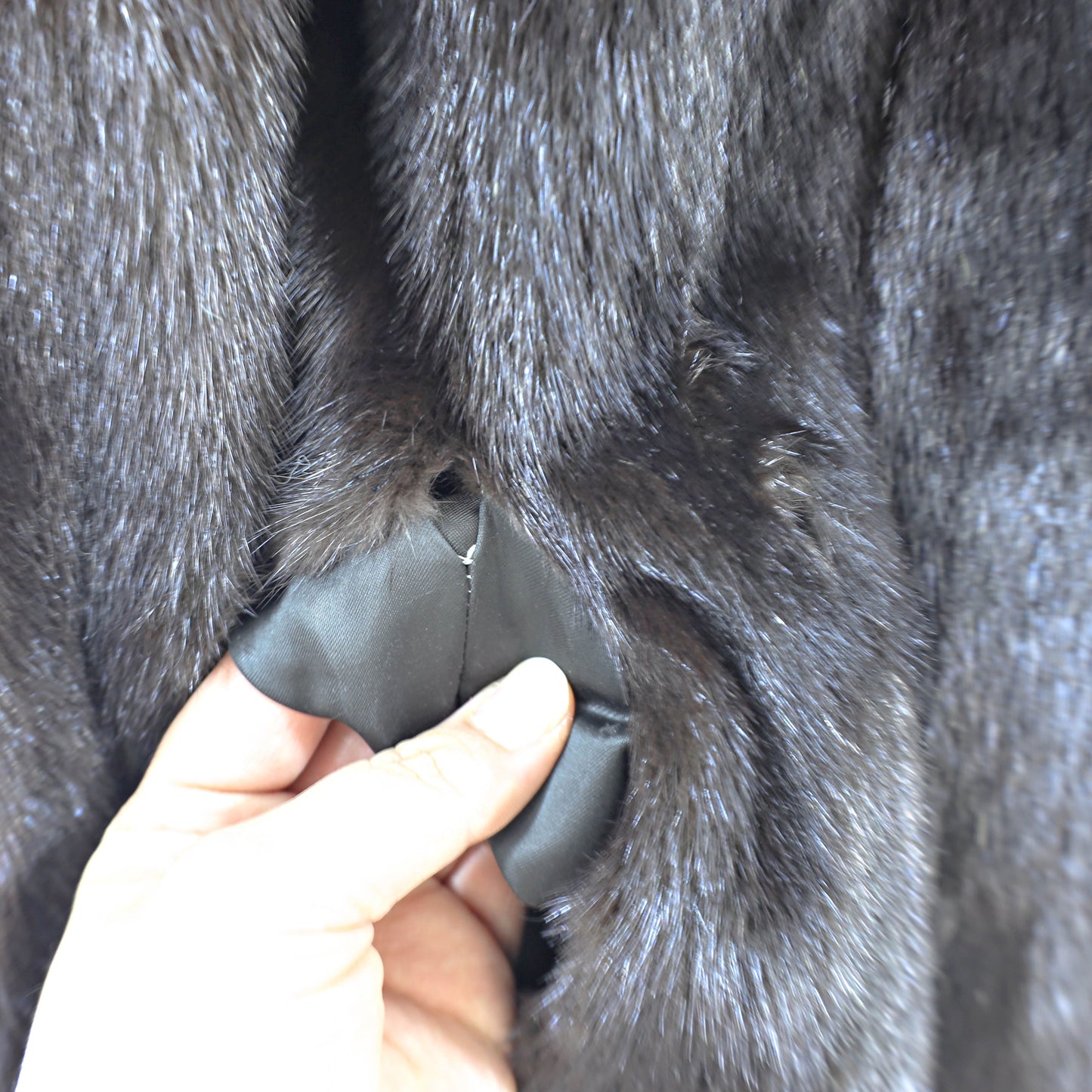 Dark Brown Mink Jacket- Size M