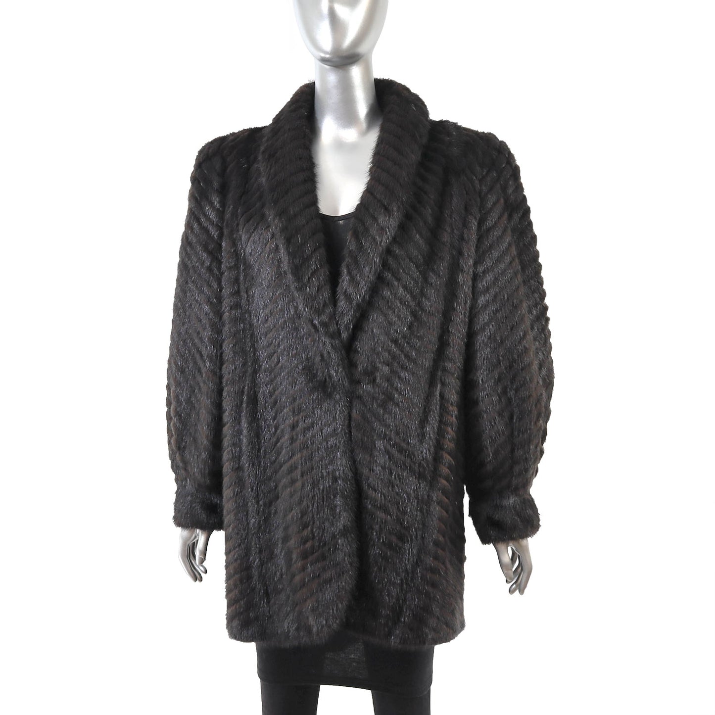 Neiman Marcus Black Mink Jacket- Size M
