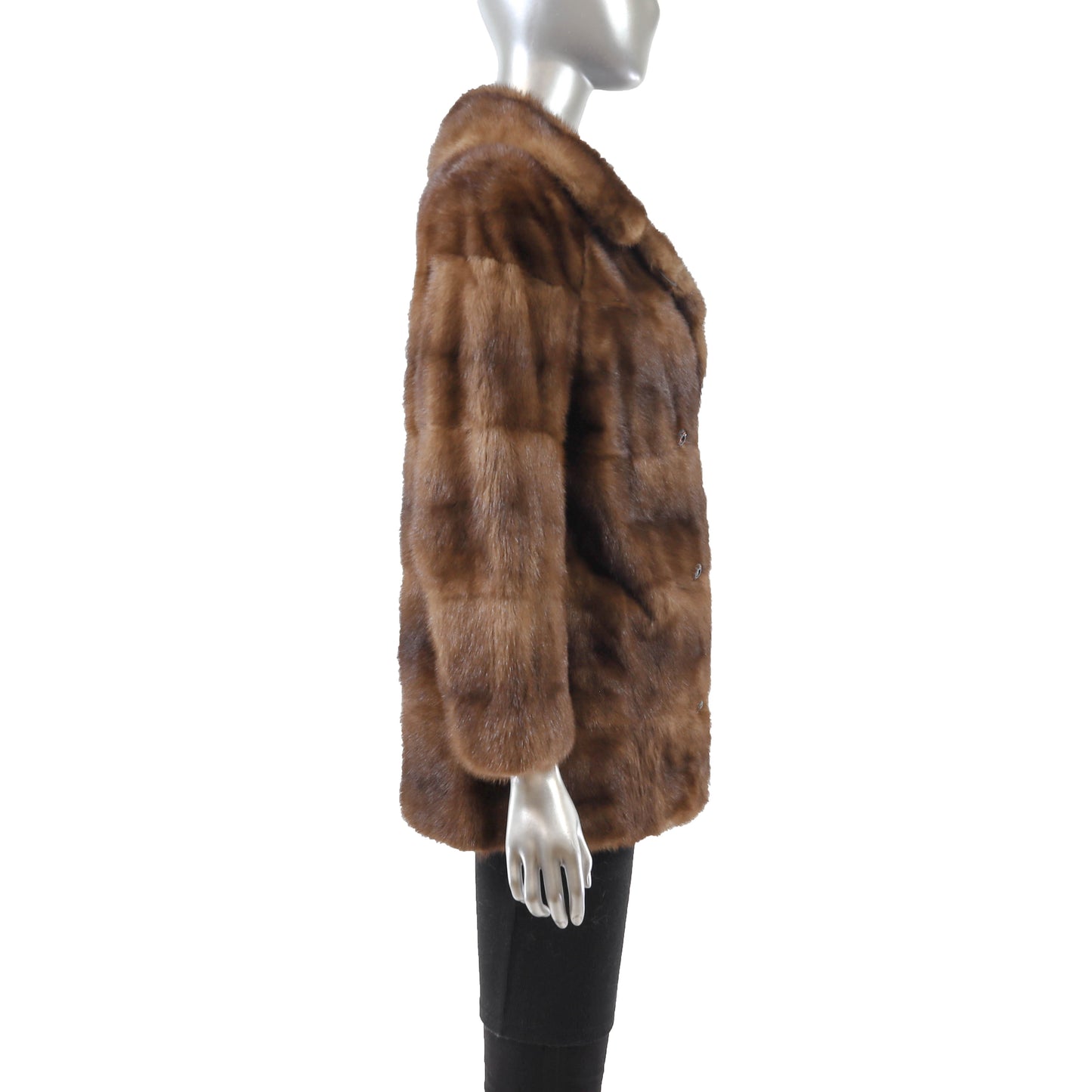 Brown Mink Jacket- Size M