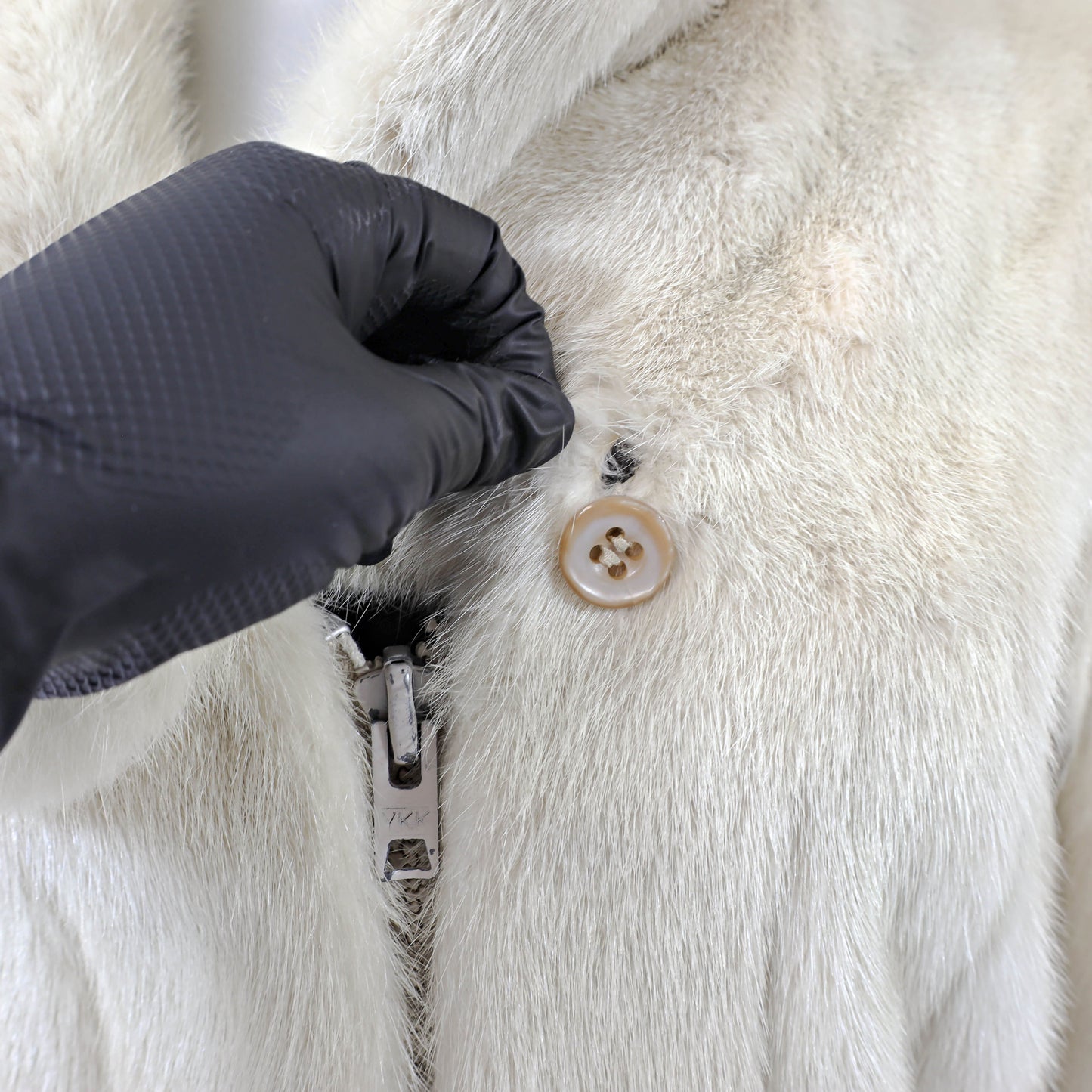 Beige Mink Jacket- Size S