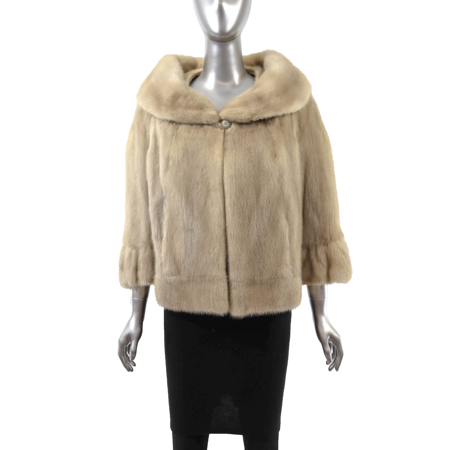 Beige Mink Jacket- Size M