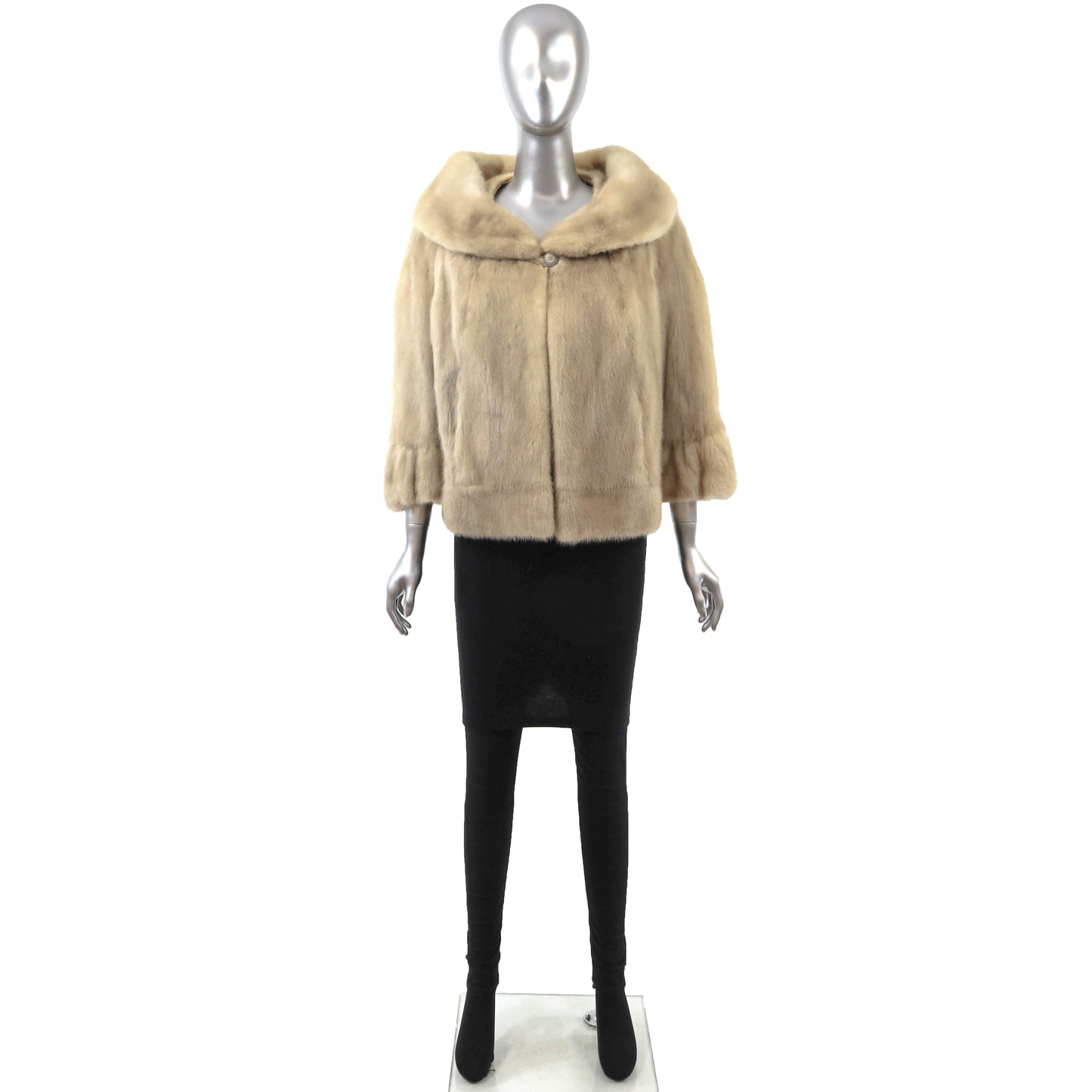 Beige Mink Jacket- Size M