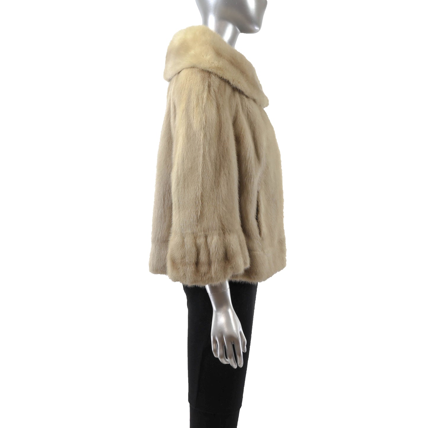 Beige Mink Jacket- Size M