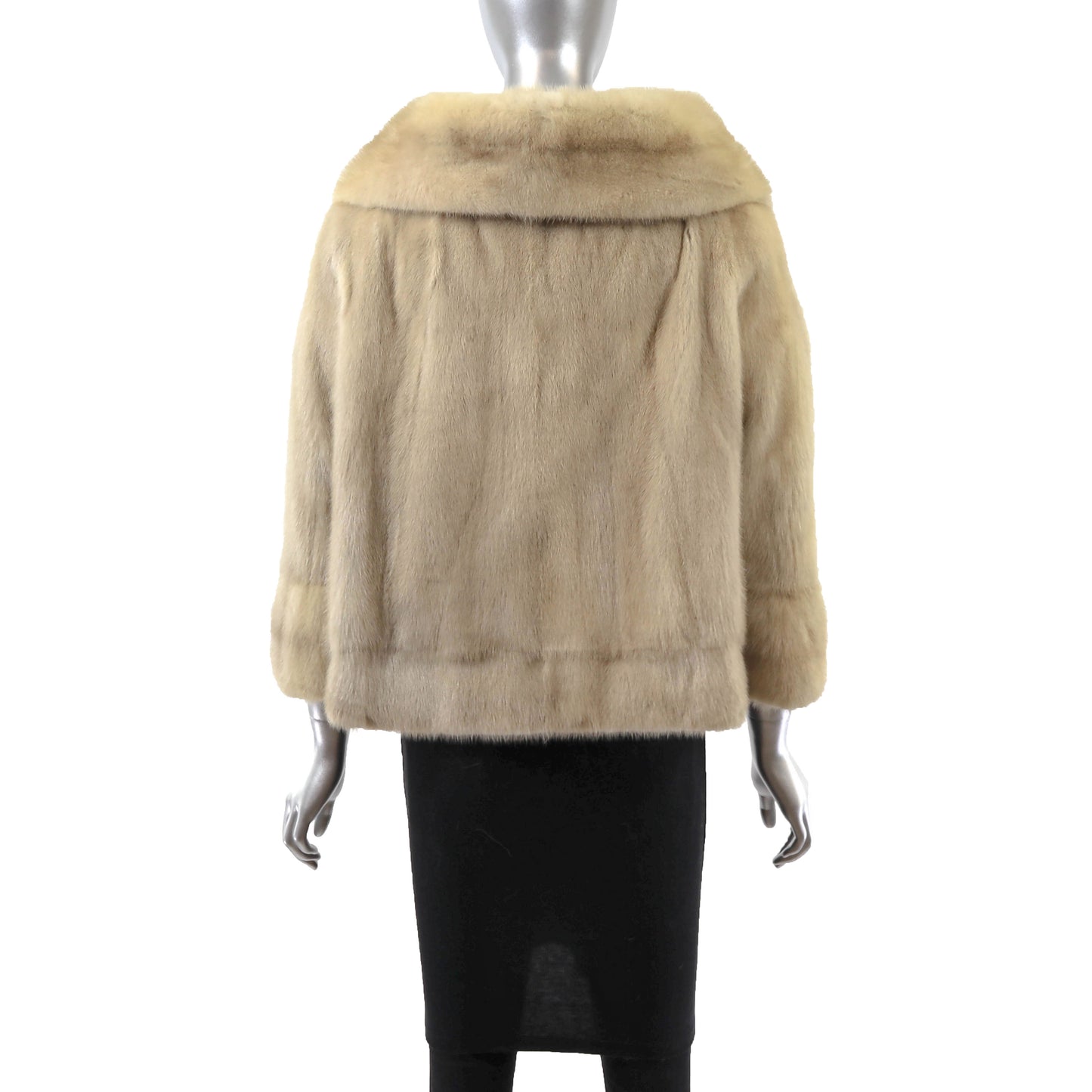Beige Mink Jacket- Size M